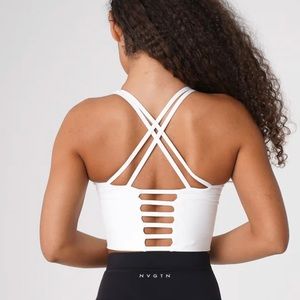 White NVGTN M Matrix Bra Top